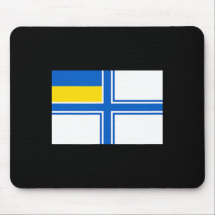 Tapis De Souris Ukraine Ukrainien Drapeau de l'Ukraine Navel Pavil