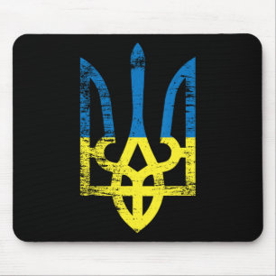 Tapis De Souris Ukraine Ukrainien Kiev Trysub Drapeau 15