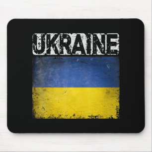 Tapis De Souris Ukraine vintage Ukraine Ukraine Drapeau Fierté cad