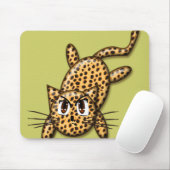 Tapis De Souris Ultra Mignon Kitty Léopard d'Anime (Avec souris)