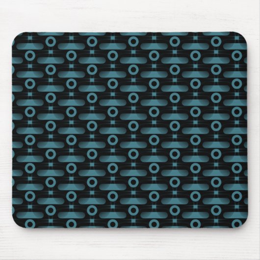 Tapis De Souris Ultramoderne Abstrait Mousepad, Turquoise (Devant)