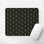 Tapis De Souris Ultramoderne Abstrait Mousepad, vert olive (Avec souris)