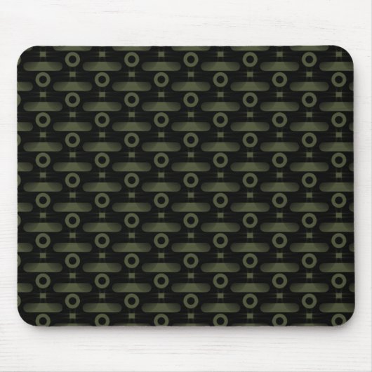 Tapis De Souris Ultramoderne Abstrait Mousepad, vert olive (Devant)
