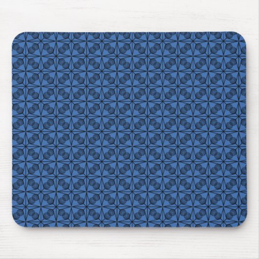 Tapis De Souris Ultramoderne Retro Mousepad, Royal Blue (Devant)