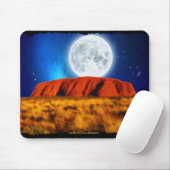Tapis De Souris ULURU Ayer's Rock Australian Outback Art (Avec souris)