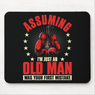 Tapis De Souris Uming Je suis juste un vieil homme a été votre pre