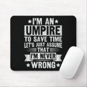 Tapis De Souris Umpire Funny Sketll Design For An Umpire  (Avec souris)