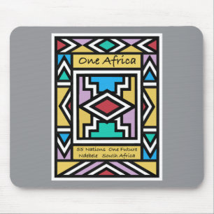 Tapis De Souris Un Afrique – Ndebele – Afrique du Sud & Zimbabwe -