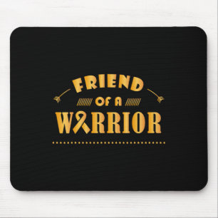 Tapis De Souris Un ami d'un guerrier Lauréat du Ruban Cancer de l'