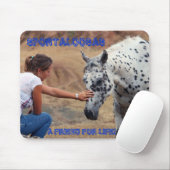 Tapis De Souris Un ami pendant la vie. (Avec souris)