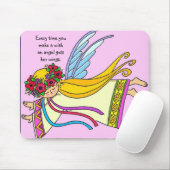 Tapis De Souris Un ange lui obtient des ailes (Avec souris)