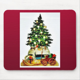 Tapis De Souris Un arbre de Noël décoré
