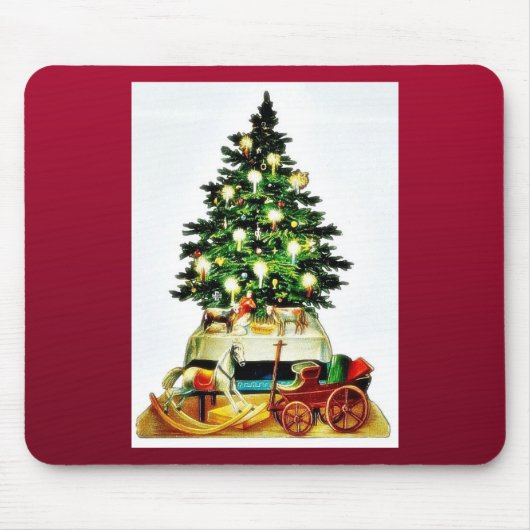 Tapis De Souris Un arbre de Noël décoré (Devant)