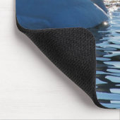 Tapis De Souris Un baiser de coeur de cygne, réflexions de l'amour (Coin)