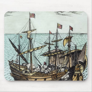 Tapis De Souris Un bateau de trésor espagnol
