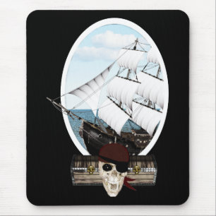 Tapis De Souris Un bateau pirate