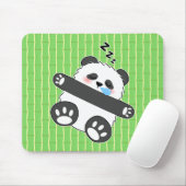 Tapis De Souris Un bébé panda mignon dormant paisiblement (Avec souris)