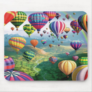 Tapis De Souris Un bon nombre de ballons à air chauds Mousepad