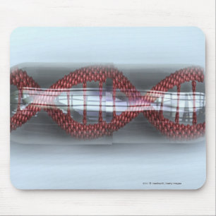 Tapis De Souris Un brin d'ADN dans une capsule