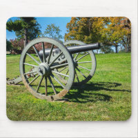 Un canon sur le champ de bataille de Fredericksbur