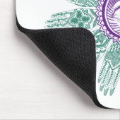 Tapis De Souris Un cercle des mains et d'un oeil (Coin)