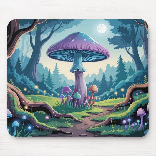 Tapis De Souris Un champignon violet (Devant)