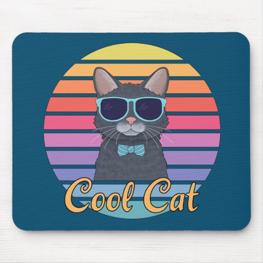 Tapis De Souris Un chat Cool (Devant)