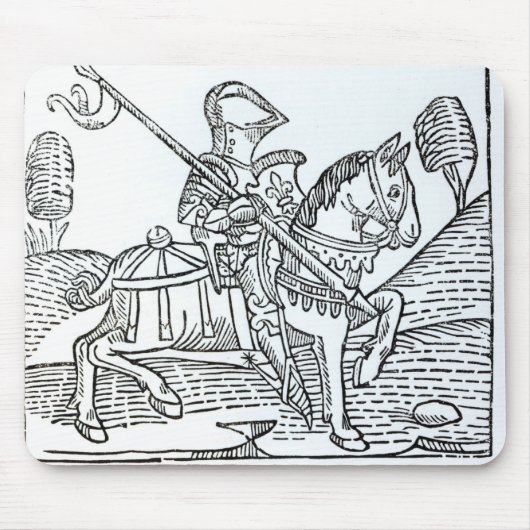 Tapis De Souris Un chevalier, jeu de Caxton du 'des échecs (Devant)