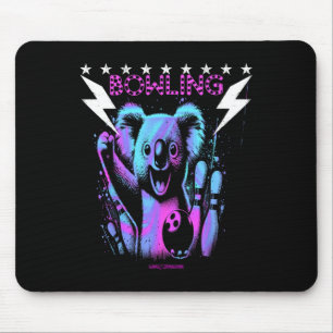 Tapis De Souris Un Cool Koala Bear Bowke Avec Frappe De Foudre