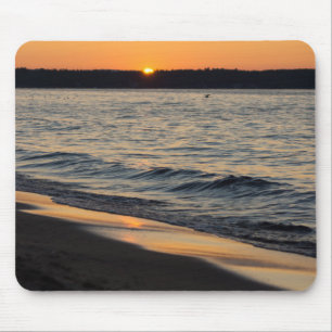 Tapis De Souris Un coucher de soleil sur la route