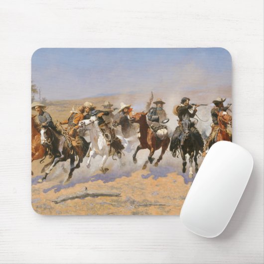 Tapis De Souris Un Dash Pour Le Bois Par Frederick Remington (Avec souris)