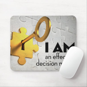 Tapis De Souris "Un décideur" Motivation Affirmation