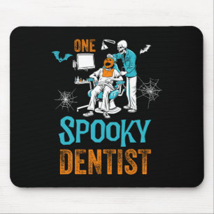 Tapis De Souris Un Dentiste Éffrayant Craindre Dental Halloween Sq