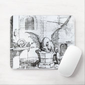 Tapis De Souris Un dragon dans un atelier (Avec souris)