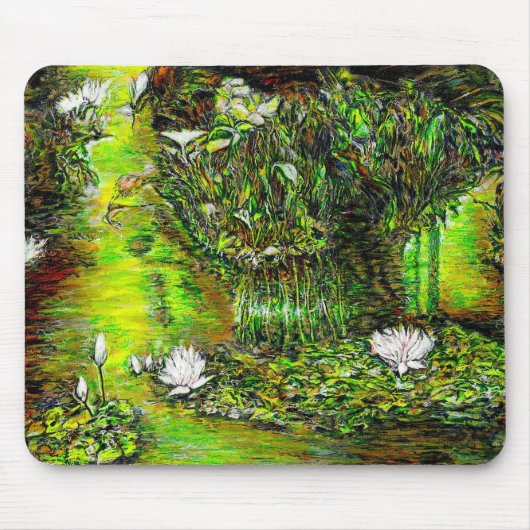 Tapis De Souris Un étang avec des pensées impures (Devant)