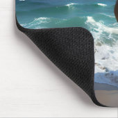 Tapis De Souris Un Étonnant Cheval Brown Sur La Plage, (Coin)