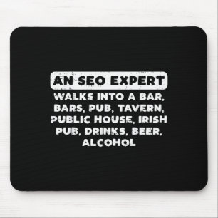 Tapis De Souris Un expert SEO marche drôle de marketing en ligne n