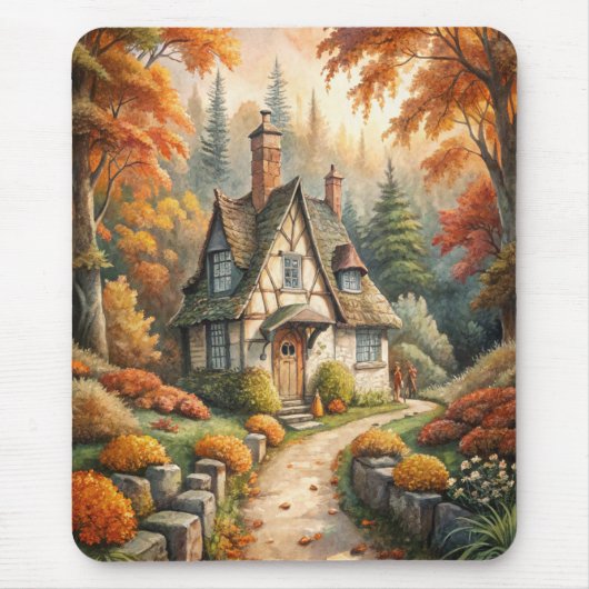 Tapis De Souris Un gîte à l'automne (Devant)