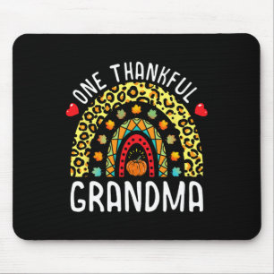 Tapis De Souris Un grand merci grand-mère Thanksgiving Rainbow Leo