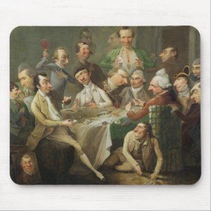 Tapis De Souris Un groupe de caricature, c.1776 (huile sur la