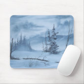Tapis De Souris Un hiver très froid Mousepad (Avec souris)