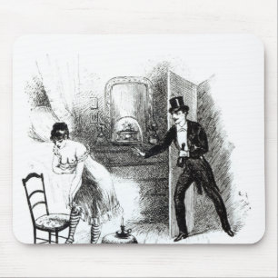 Tapis De Souris Un homme rendant visite à une prostituée