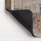 Tapis De Souris Un mariage sur une bicyclette (Coin)