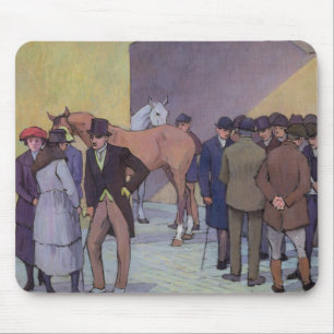 Tapis De Souris Un matin chez Tattersall (huile sur la toile)