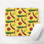 Tapis De Souris Un monde de poivrons mousepad (Avec souris)
