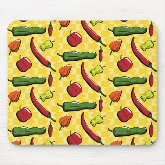 Tapis De Souris Un monde de poivrons mousepad (Devant)