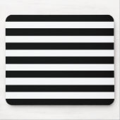 Tapis De Souris Un Motif classique à rayures blanches noires (Devant)