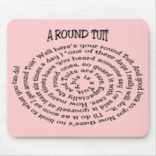 Tapis De Souris Un Mousepac Rose Tuit Rond
