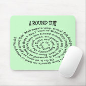 Tapis De Souris Un Mousepad Vert Tuit Rond (Avec souris)