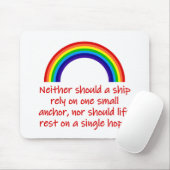 Tapis De Souris Un Navire Ne Devrait Pas Non Plus (Avec souris)